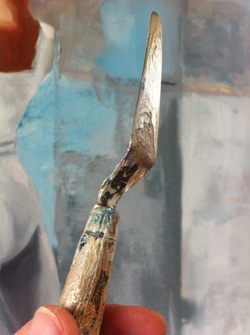 My good old friend Palette knife and ballet dancer in oil